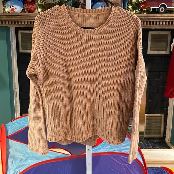 lululemon athletica Sweaters - Lululemon Waist Length Sweater ~Sz 10 P2P 21 Caramel Brown 1083